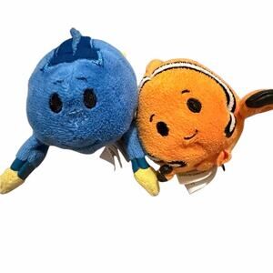 Hallmark Itty Bitty Blue and Orange Plush Fish Pair